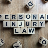 personal injury law spelled out with wooden blocks