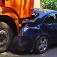 rear-end collision by truck