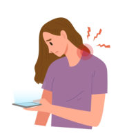 vector-illustration-of-woman-with-neck-pain