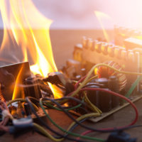 electronic components on fire an example of product liability